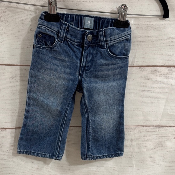 Bundle of 4 Kids Girls Denim Cargo Pants Set Baby Gap, Old Navy size 6-12 month - Picture 5 of 12